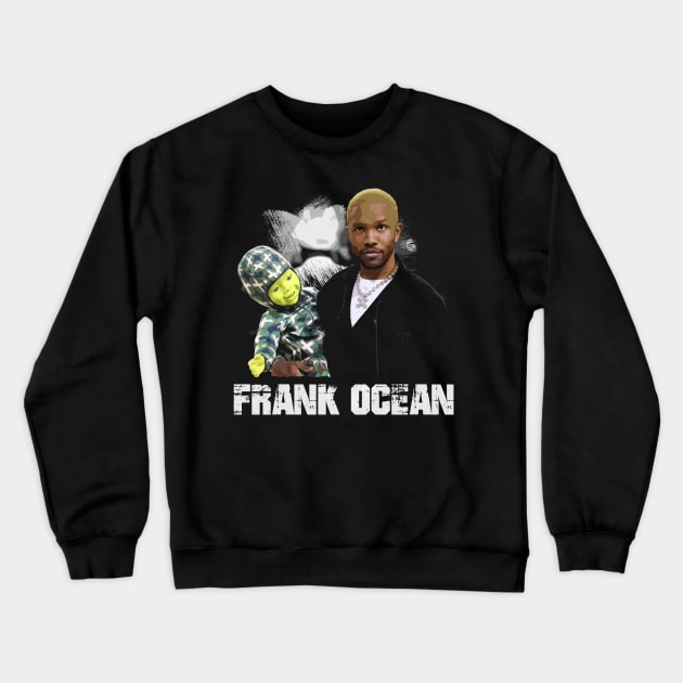 Moon River Serenade Frank's Cinematic Odyssey Crewneck Sweatshirt by Iron Astronaut